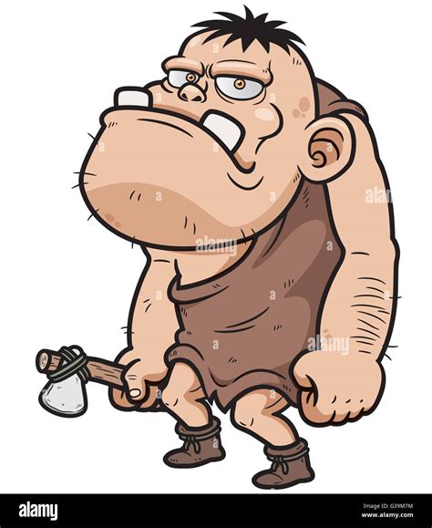 Vector illustration of Cartoon caveman Stock Vector Image & Art - Alamy