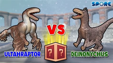 Utahraptor Vs Deinonychus Dino Fun Arena S E Spore Youtube