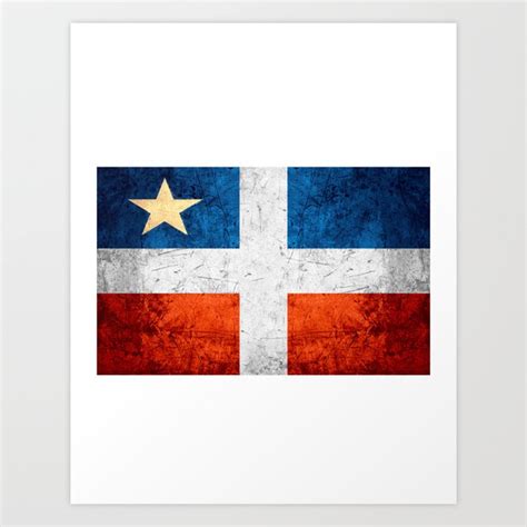 Grito De Lares Flag Puerto Rican Independence Art Print By Er Art