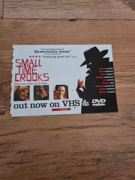 Tnewm33 Advert 5x8 Smalltime Crooks Woody Allen On Vhs Dvd £5 99 Picclick Uk