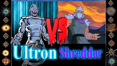 Ultron Marvel Comics Vs Shredder Teenage Mutant Ninja Turtles