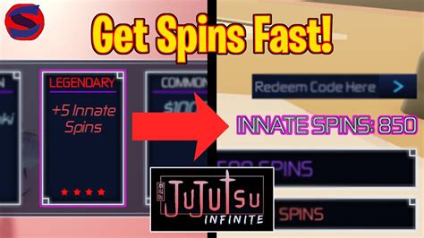 Fastest Way To Get Spins In Jujutsu Infinite Youtube