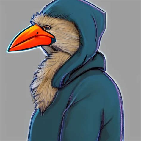 Humanoid Furry Anthro Avian Fursona Bird Stable Diffusion