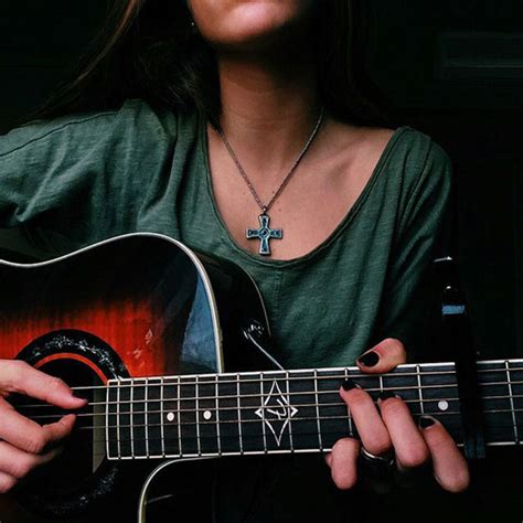 Cool And Stylish Profile Pictures For Facebook For Girls With Guitar