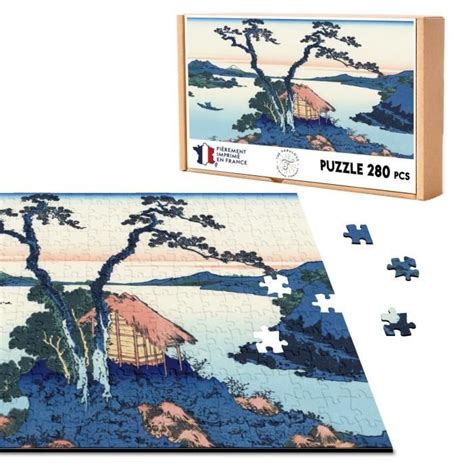 Puzzle Classique 280 pièces Hokusai Art Japonais Estampe Lac Suwa Beaux