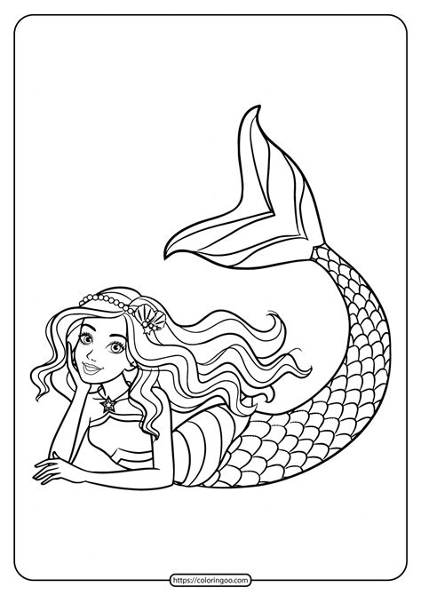 Coloringcolor Mermaid Coloring Pages Barbie Coloring Pages Cute Porn