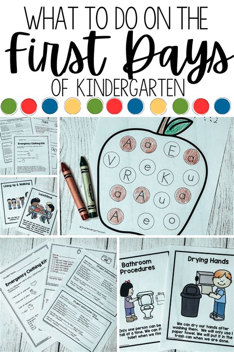 First Week Of Kindergarten Back To School Lesson Plans And Activities For A Week First Week Of