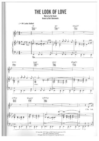 Diana Krall The Look Of Love Sheet Music For Piano