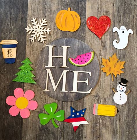 DIY Home Banner Kit With Interchangeable Accents Paint Your - Etsy