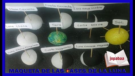 🌛maqueta De Las Fases De La Luna La Luna🌑🌒🌓🌔🌕🌖🌗🌘 Moon Phases Mondays Universe Manualidades