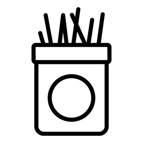 Premium Vector Toothpick Food Box Icon Outline Toothpick Food Box