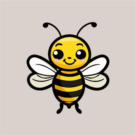 Premium Vector Free Vector Cute Bee Flying Cartoon Vector Icon