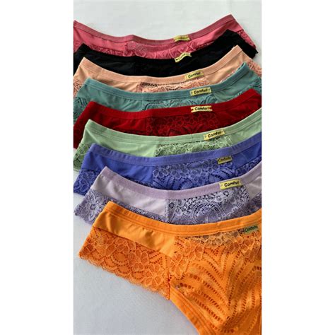 Kit Calcinhas Renda Femininas Sexy Lingerie Íntima Feminina Forro