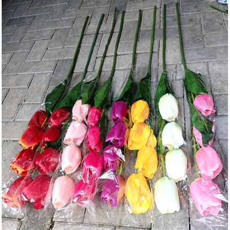 jual tulip artificial jumbo tulip cabang  jumbo tulip tiruan