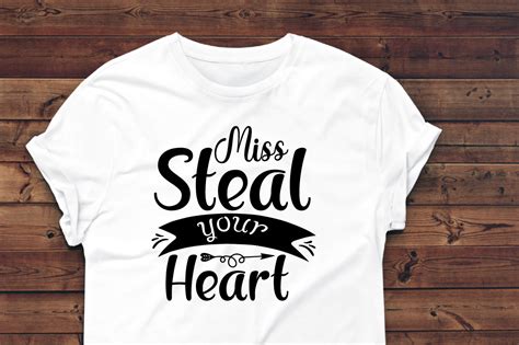 Miss Steal Your Heart Svg Design Graphic By Sk Barman · Creative Fabrica