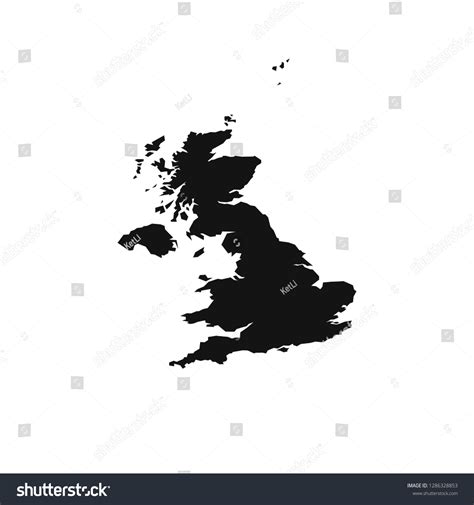 United Kingdom Uk Europe Countries Map Stock Vector (Royalty Free ...