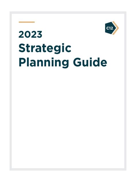 2023 Strategic Planning Guide Fillable | PDF