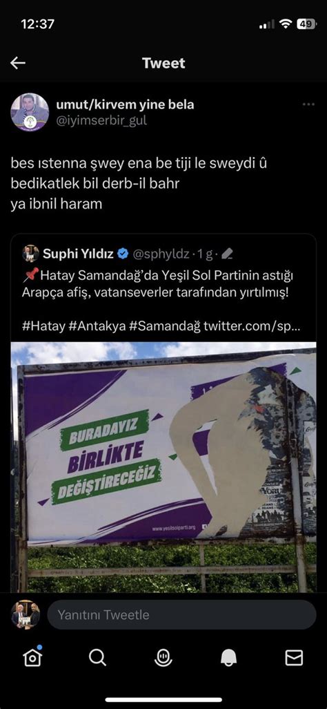 Suphi Y Ld Z On Twitter Hdpkk Asl Nda Sol Bir Parti De Ildir K Rt