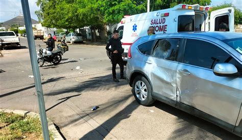 Dos Lesionados En Choque Entre Carro Y Moto En Los Mochis