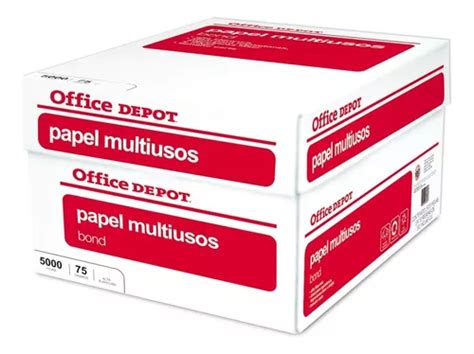 Caja De Papel Office Depot 10 Paquetes 5000 Hojas Blanco Meses Sin