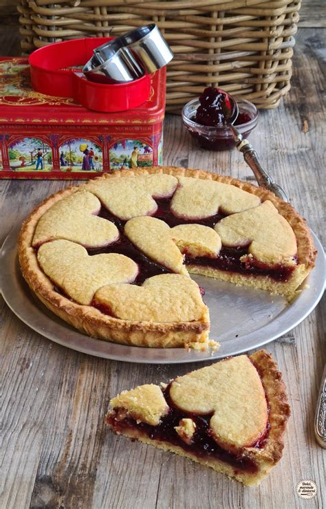 Crostata Del Cuore Con Confettura Di Ciliegie Ricetta Dolce Il