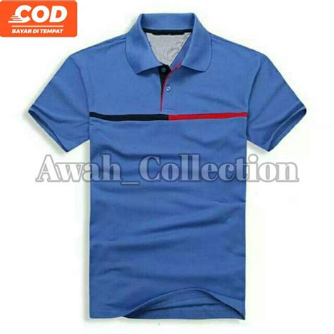 Jual Kaos Polo Shirt Wangk Priai Polos Bayar Di Tempat Shopee Indonesia