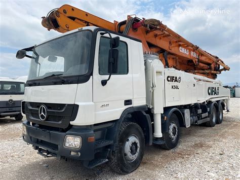 Pompa Do Betonu Cifa K56 Na Podwoziu Mercedes Benz Actros 4141 Na