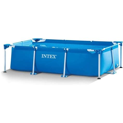 Intex Rectangular Metal Frame Above Ground Swimming Pool M X M