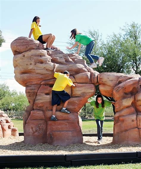 Large Sandstone Playground Climbing Boulder Commercial Playground