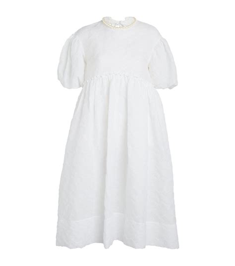 Womens Simone Rocha White Embellished Midi Dress Harrods Countrycode