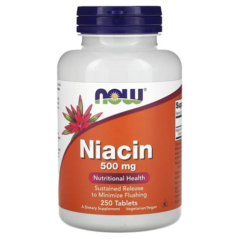 Now Foods Niacin Mg Tablets