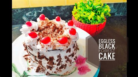 Eggless Black Forest Cake Recipe How To Make Black Forest Cake