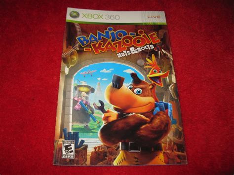 Banjo-Kazooie, Nuts & Bolts : Xbox 360 Video Game Instruction Booklet