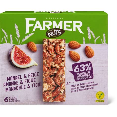 Farmer Nuts Riegel Mit Mandeln Und Feigen Migros