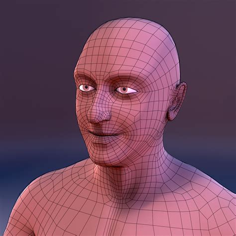 男性身体 基础网格 3D模型 35 fbx ma Free3D