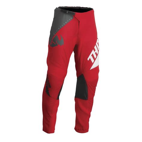 Thor Pantalon MX Sector Edge Rouge Blanc Maciag Offroad