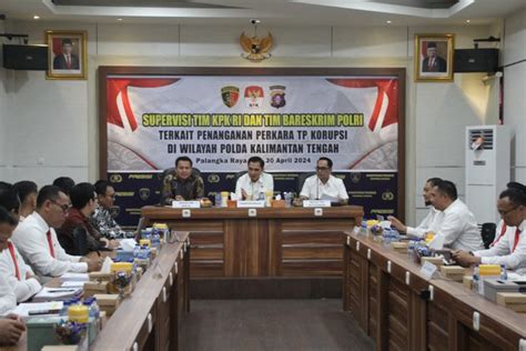 Rapat Dengar Pendapat Dengan KPK RI Dirreskrimsus Polda Kalteng