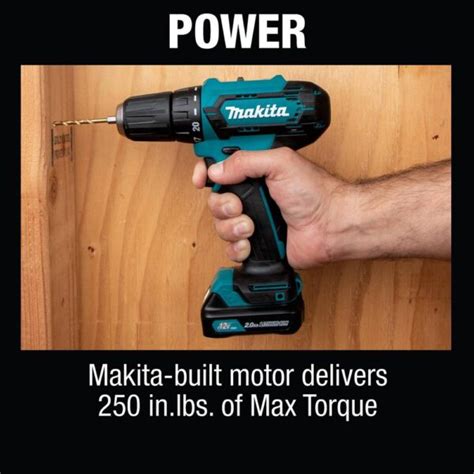 Makita 12 Volt Max Cxt Lithium Ion Cordless 3 8 In Driver Drill Kit 2 0 Ah Pip Hardware