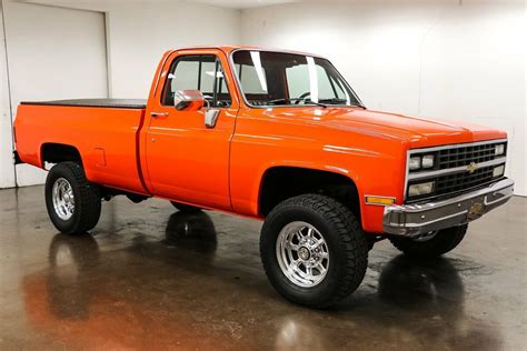 1982 Chevrolet C10 2095 Miles Orange Pickup Truck 454 Big Block Chevy 4