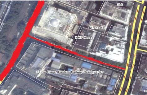 Map Of Fairlie Place Showing The Survey Street Dalhousie Square Is One