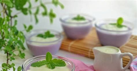 Resep Silky Pudding Taro Vla Vanilla Oleh Vey Alodia S Kitchen Cookpad