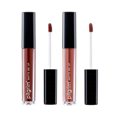 Buy Pilgrim Liquid Lipstick Combo Bossy Brown Nude Obsessed Online