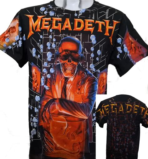 Megadeth T Shirt Size M All Over Print Roxxbkk