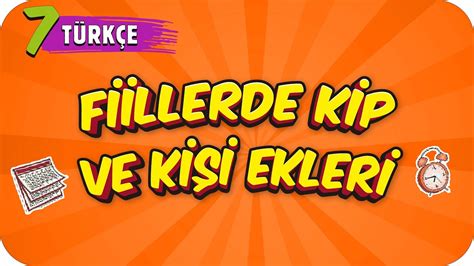 S N F T Rk E Fiillerde Kip Ve Ki I Ekleri Youtube