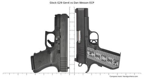 Glock G29 Gen4 Vs Dan Wesson ECP Size Comparison Handgun Hero