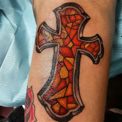 75 Dazzling Stained Glass Tattoo Ideas Nothing Less Than A Work Of Art