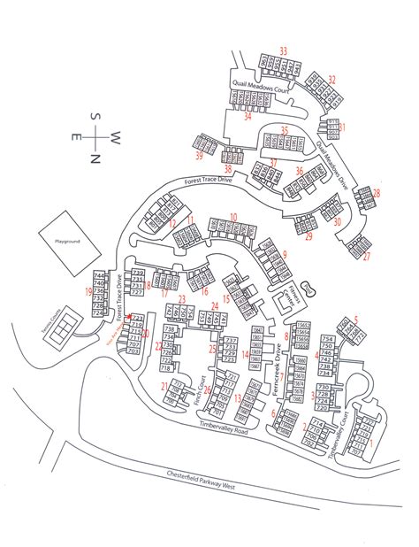 map of chesterfield town center mall
