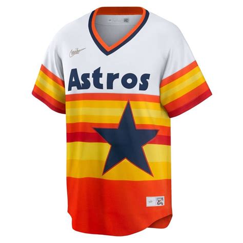 Nike Mens Nike White Houston Astros Home Cooperstown Collection Team