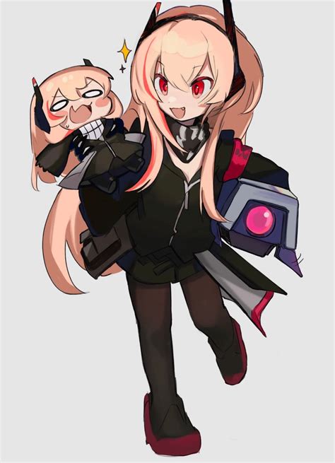 M4 Sopmod Ii Dinergate And M4 Sopmod Ii Jr Girls Frontline Drawn