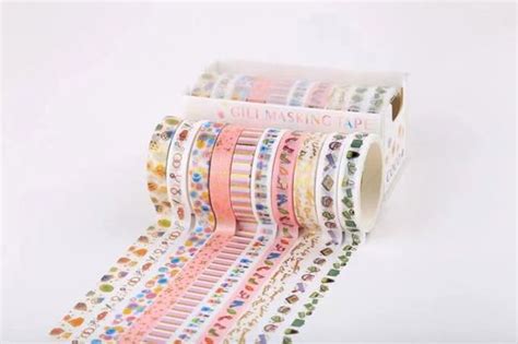 Ruban Adh Sif D Coratif En Forme D Toile Rouleaux Washi Tape